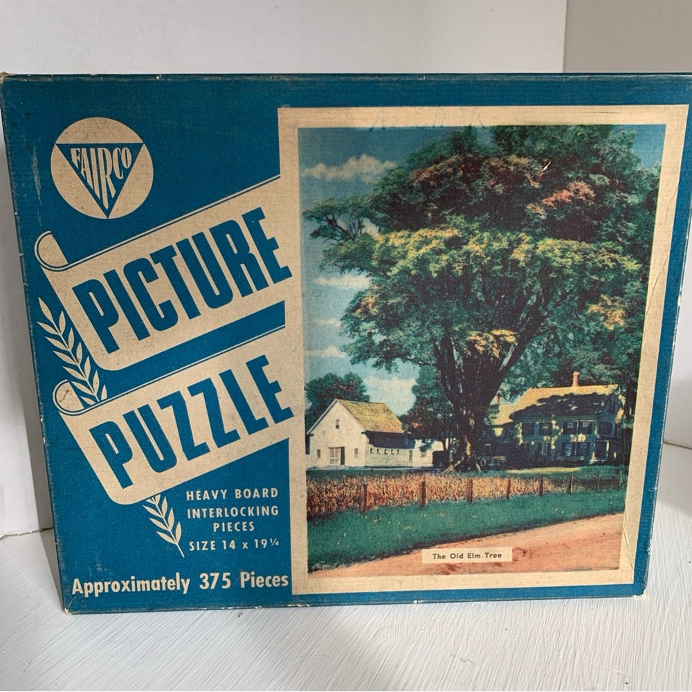 Picture Puzzle - Blue and White